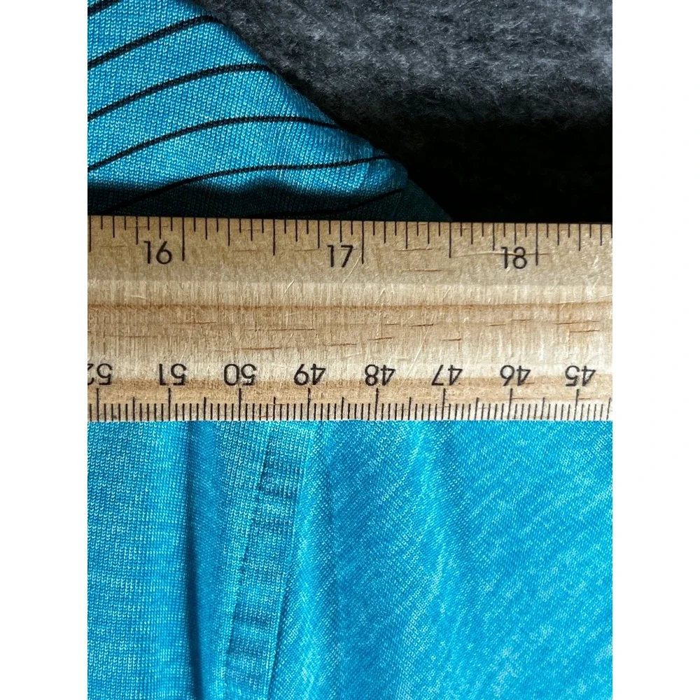 Under Armour Mens Playoff Polo Shirt Turquoise Black Graphic HeatGear Medium - Picture 4 of 7